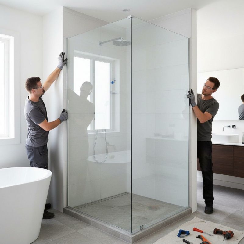 Glass Shower Door Installation in Wilmington, NC